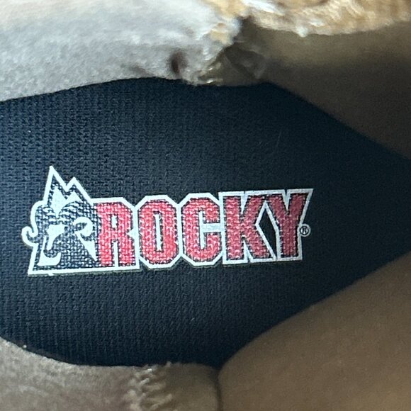 Desert Core Tactical Combat Boots Coyote Brown Military Utility, Men's 6M Rocky - Picture 9 of 10